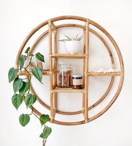 Miss Ella Rattan Wall Shelf