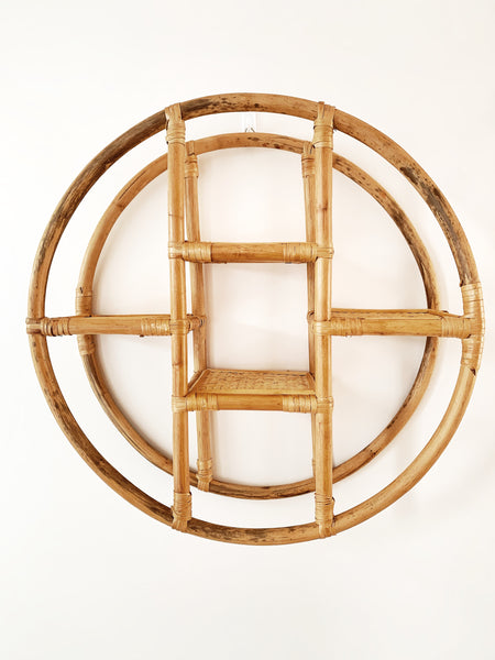 Miss Ella Rattan Wall Shelf [Sample]